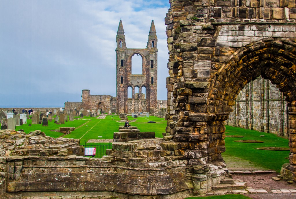 St. Andrews Cathedral lies in ruins